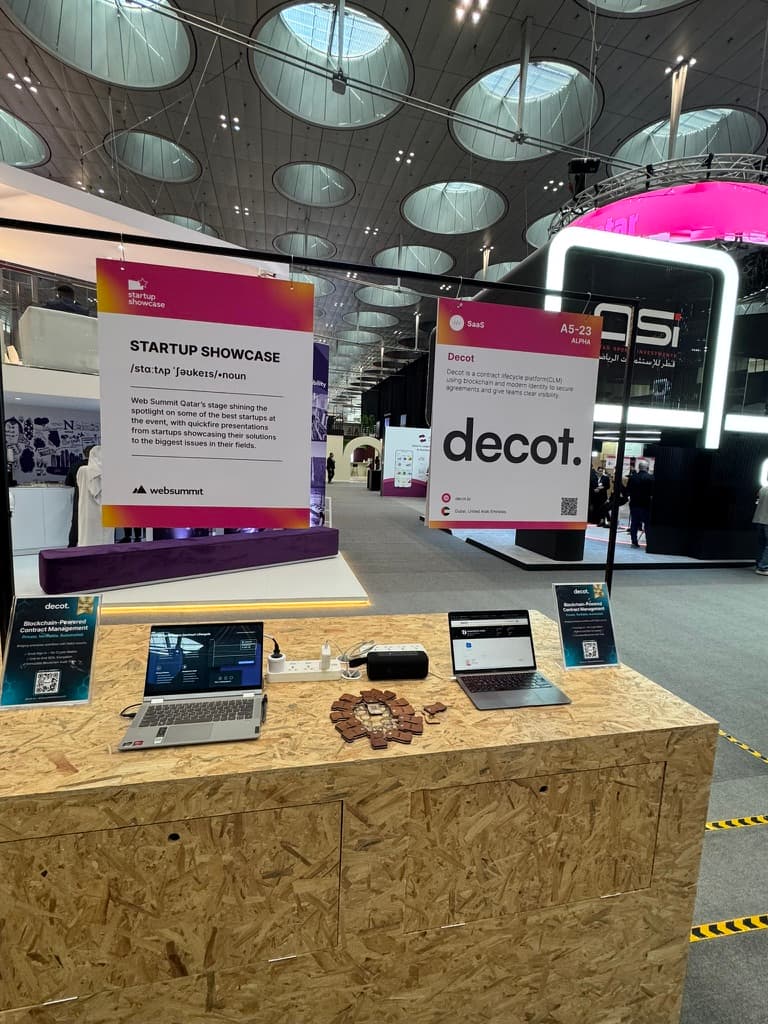 Decot team session at Web Summit Doha